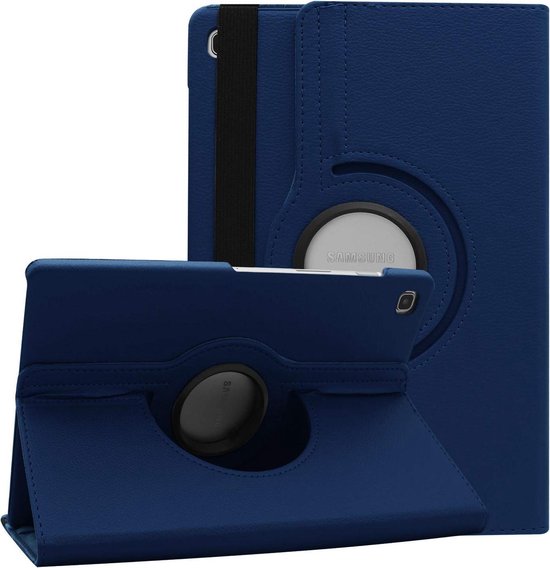 Samsung Galaxy Tab A7 (2020) Tablethoes - Donker Blauw - Draaibare Bookcase