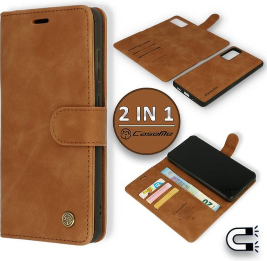 Samsung Galaxy S20 Hülle - Sienna Brown - 2-in-1 Klapphülle mit Kartenfach