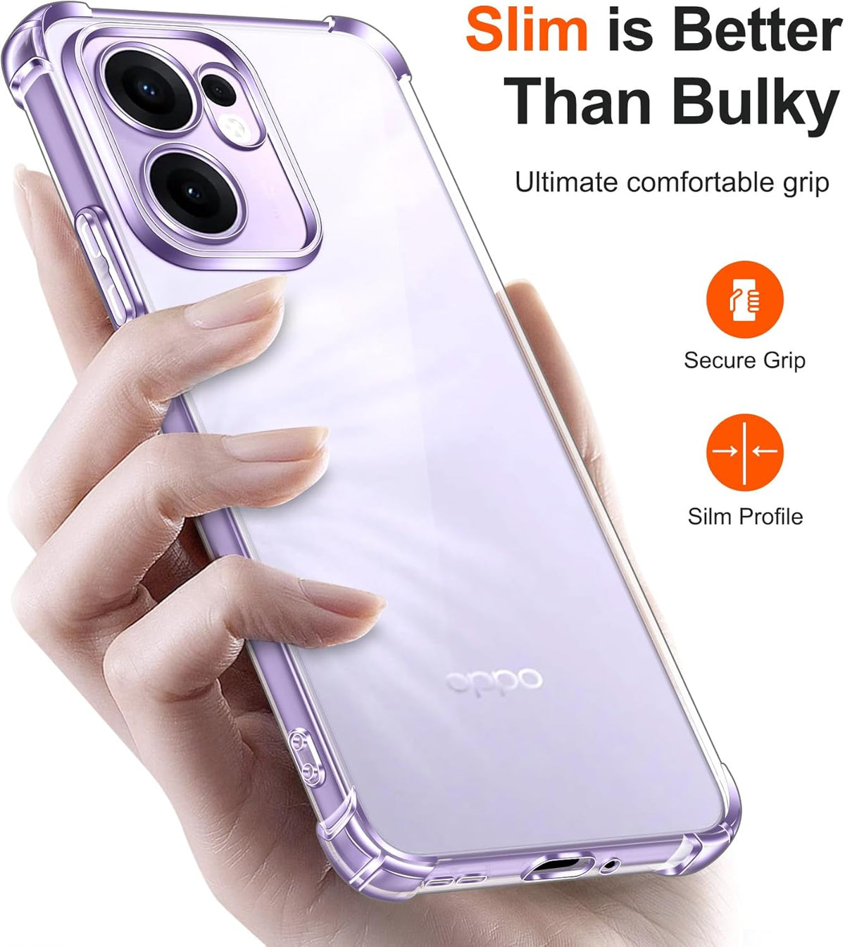 Oppo Reno 13 Hoesje - Transparant - Anti-Shock Back Cover