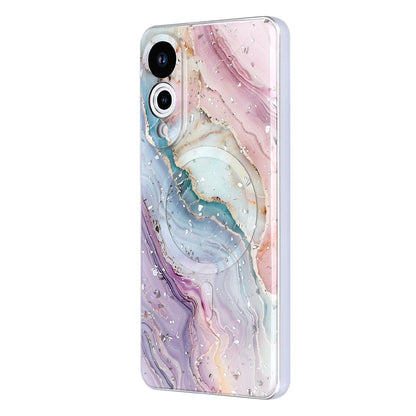Samsung Galaxy S25 Edge Case - Pink - Marble Glitter MagSafe Back Cover