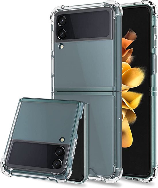 Samsung Galaxy Flip 3 Hoesje - Transparant - Anti-Shock Back Cover