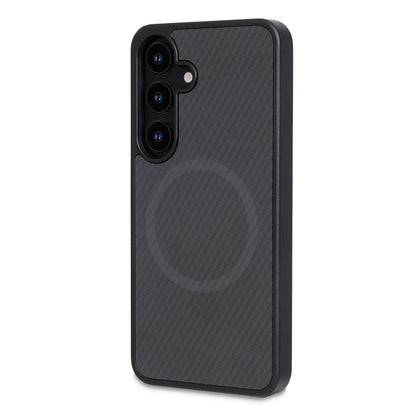 Samsung Galaxy S25 Plus Hoesje - Zwart - Carbon MagSafe Back Cover