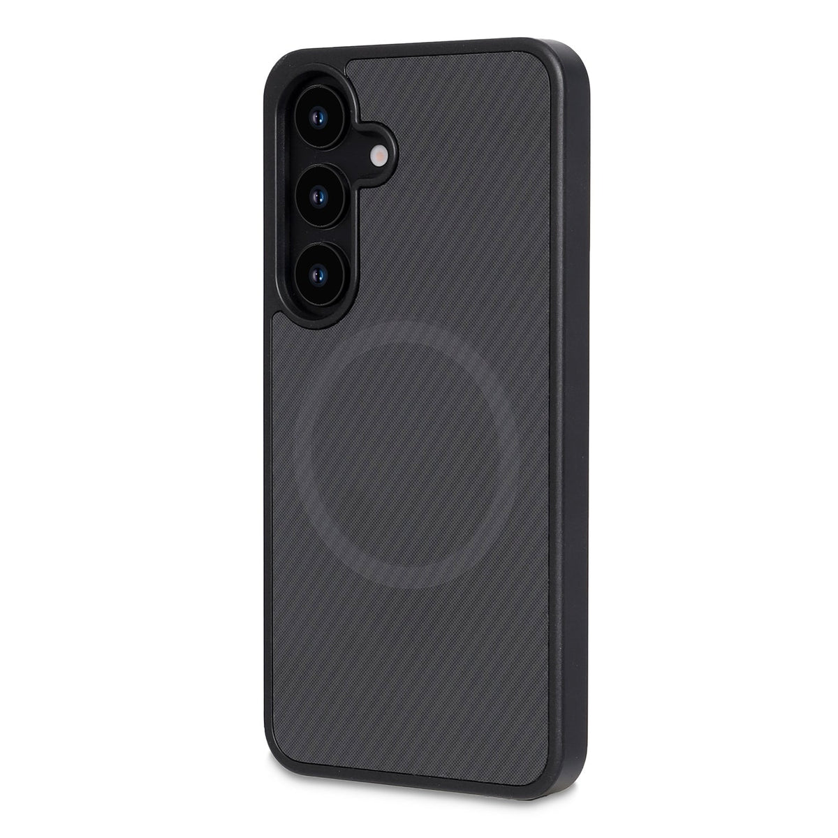Samsung Galaxy S25 Hoesje - Zwart - Carbon MagSafe Back Cover