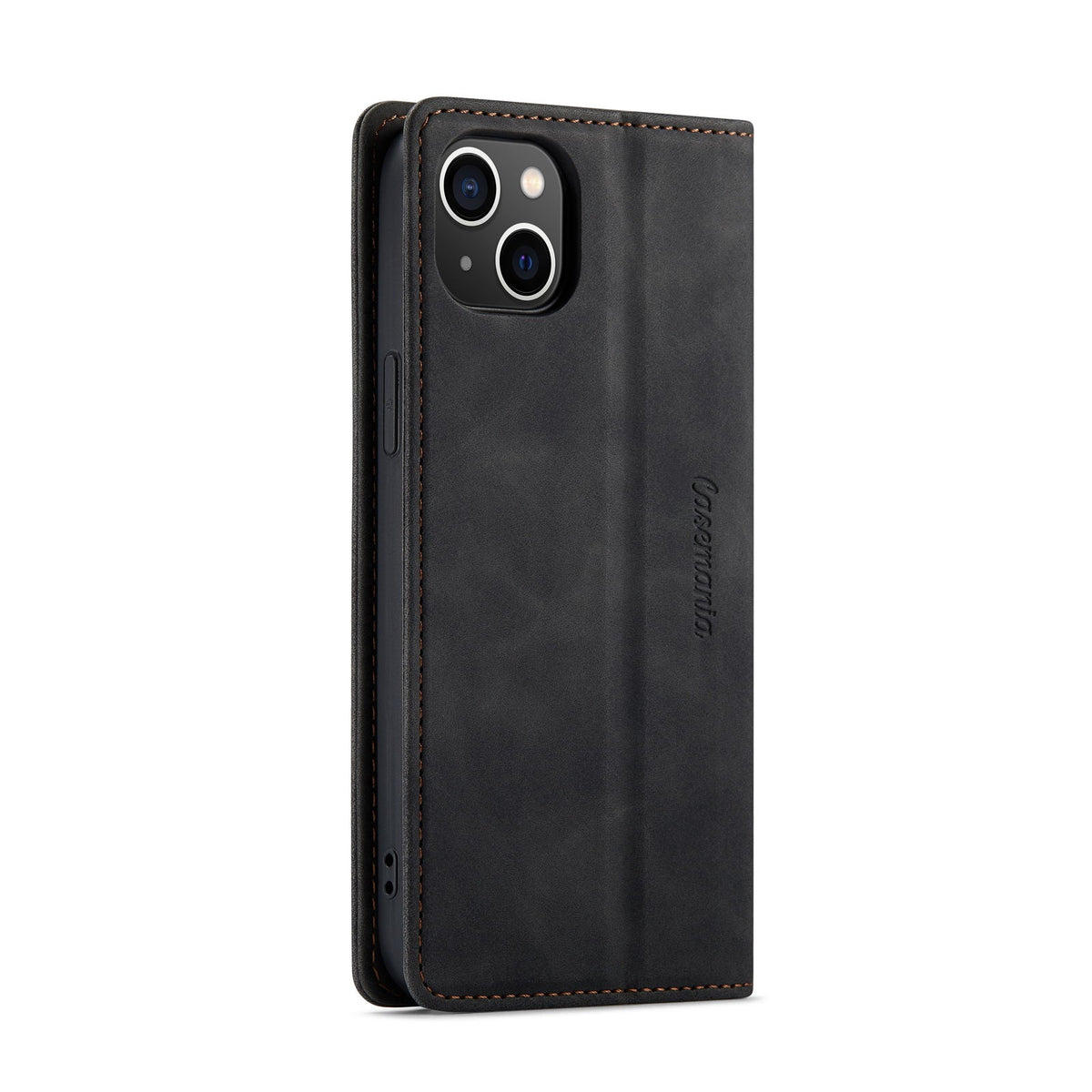 iPhone 15 Hoesje - Charcoal Gray - Dunne Bookcase