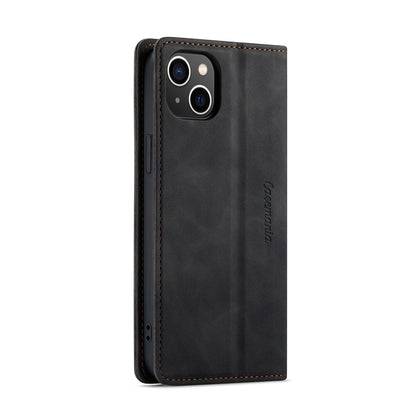 iPhone 15 Hoesje - Charcoal Gray - Dunne Bookcase