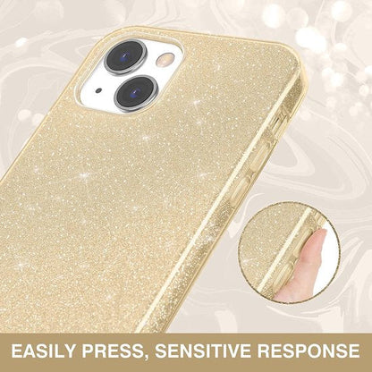 Apple iPhone 13 Mini Case - Gold - Glitter Back Cover