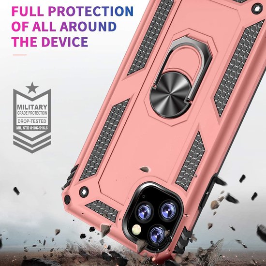Apple iPhone 11 Pro Case - Rose Gold - Armor Kickstand Back Cover