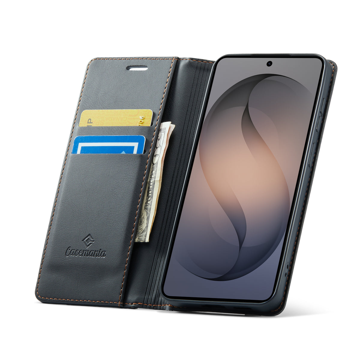 Samsung Galaxy S26 FE Hoesje - Charcoal Gray - Dunne Bookcase