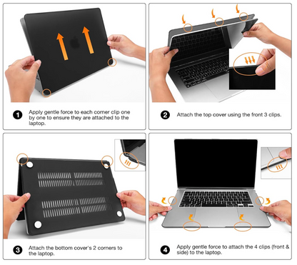 Apple MacBook Air M5/M4/M3/M2 (15-inch) - Transparant - Laptop Hardcase Cover met Ventilatie-openingen