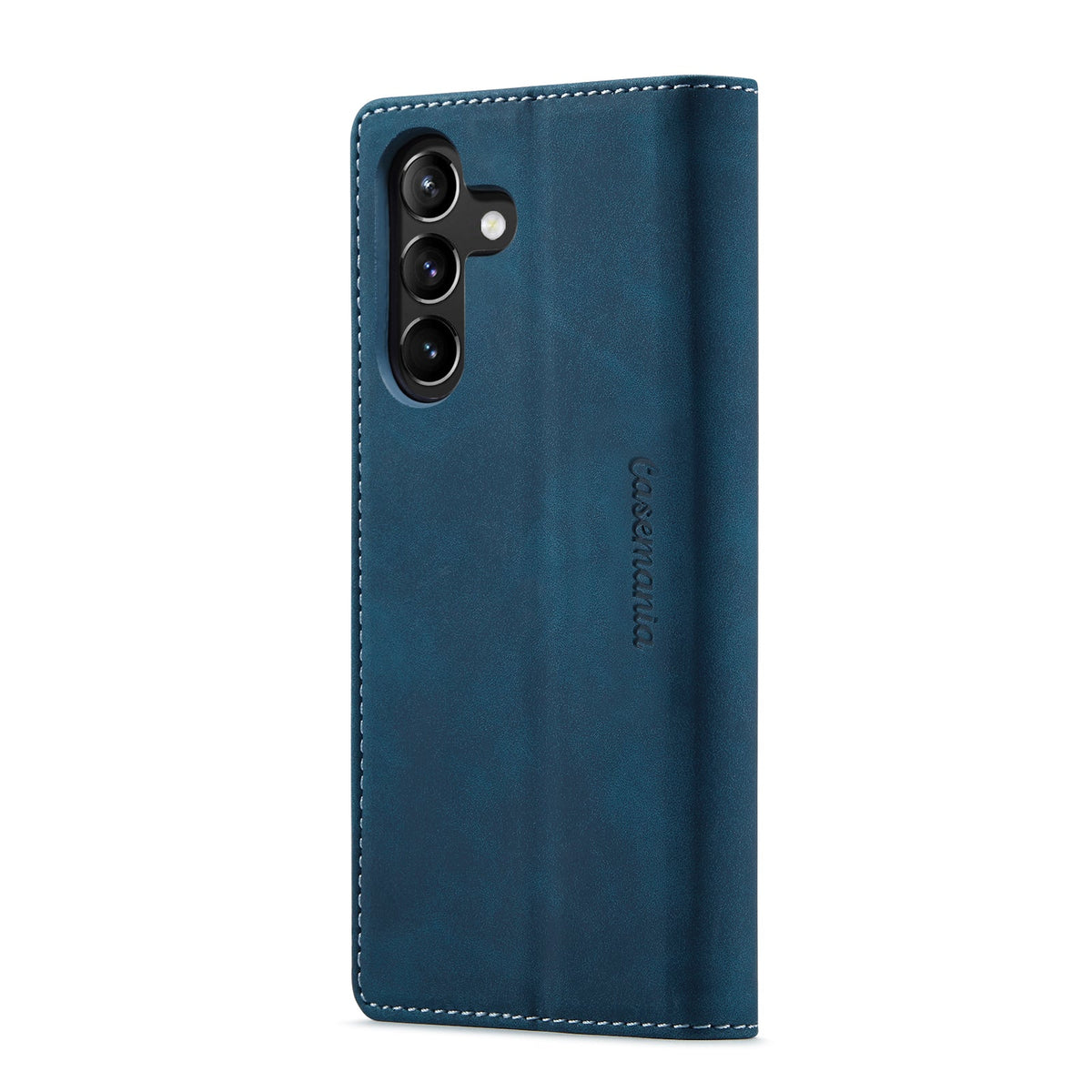 Samsung Galaxy S24 Plus Hoesje - Navy Blue - Dunne Bookcase