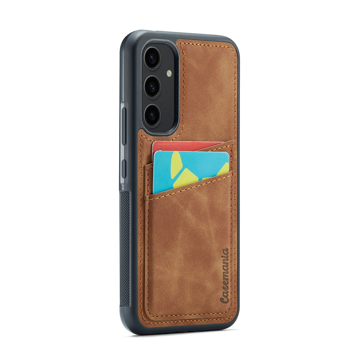 Samsung Galaxy A25 Hoesje - Sienna Brown - Back Cover met Pasjeshouder