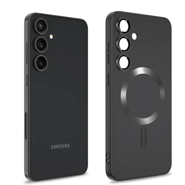 Samsung Galaxy S26 Plus Hoesje - Zwart - Matte Siliconen MagSafe Back Cover