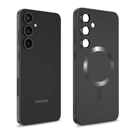 Samsung Galaxy S24 FE Case - Black - Matte Silicone MagSafe Back Cover