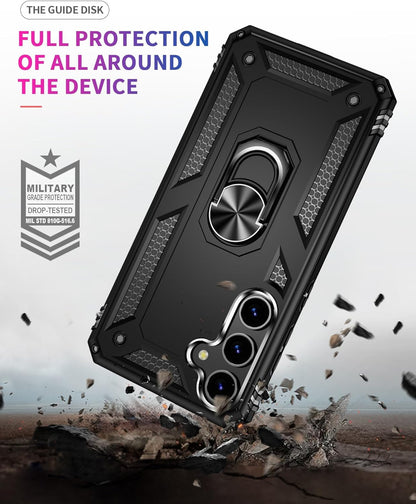Samsung Galaxy S24 Case - Black - Armor Kickstand Back Cover