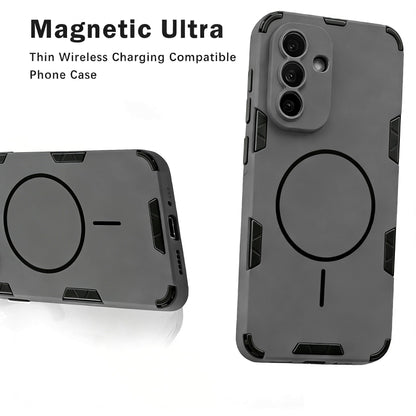 Samsung Galaxy A57 Hoesje - Matte Grijs - Frosted Matte Hardcase MagSafe Back Cover