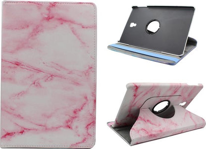 Samsung Galaxy Tab S5e Tablethoes - Roze Marmer - Draaibare Bookcase
