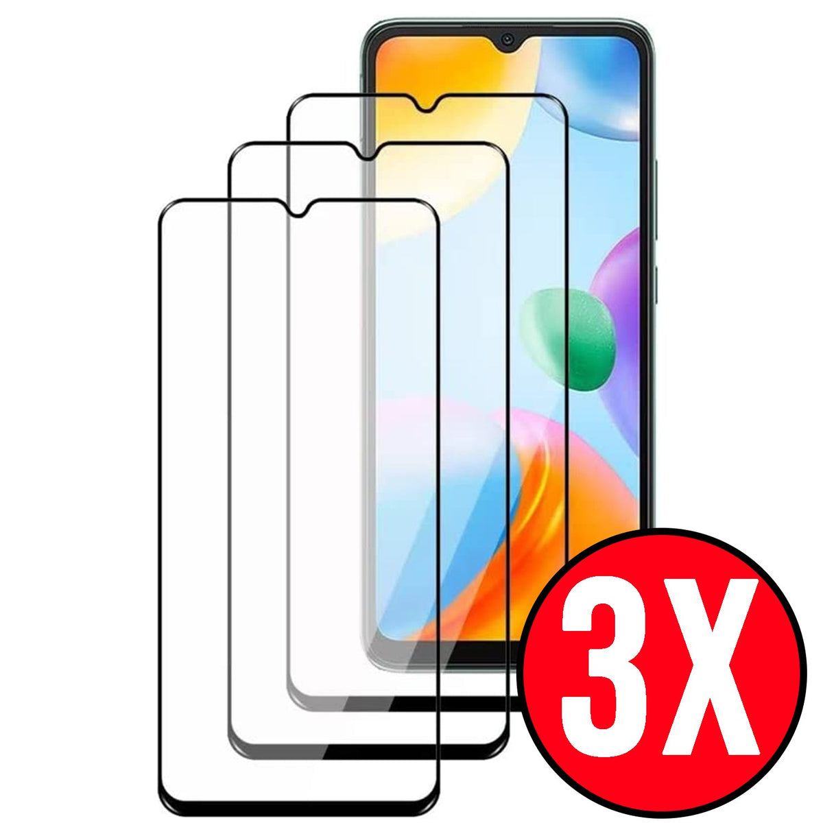 Oppo A78 5G Screenprotector - Full Cover - 3 Stuks