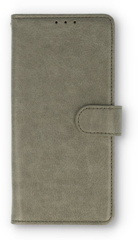 Samsung Galaxy S22 Ultra Hoesje - Grijs - Luxe Bookcase