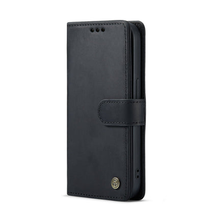 iPhone 14 Pro Hoesje - Zwart - Echt Leren Bookcase