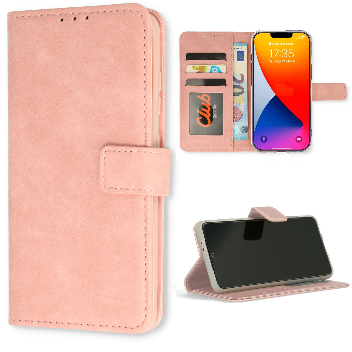 Apple iPhone 15 Pro Max Hoesje - Baby Pink - Bookcase