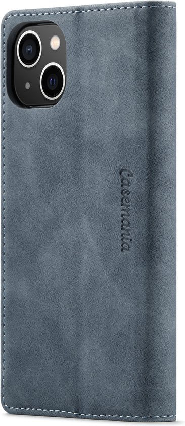 Apple iPhone 13 Mini Hoesje - Shadow Gray - Dunne Bookcase