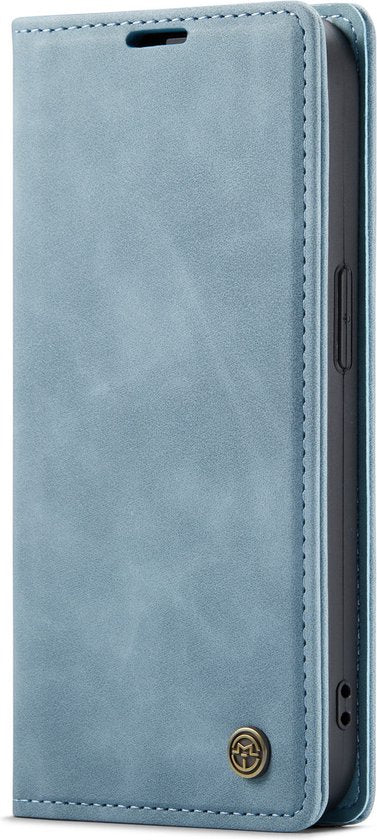 iPhone 14 Pro Max Hoesje - Aqua Blue - Dunne Bookcase