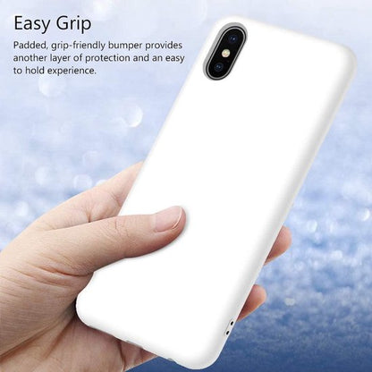 Apple iPhone Xs Max Case - White - Silicone Back Cover