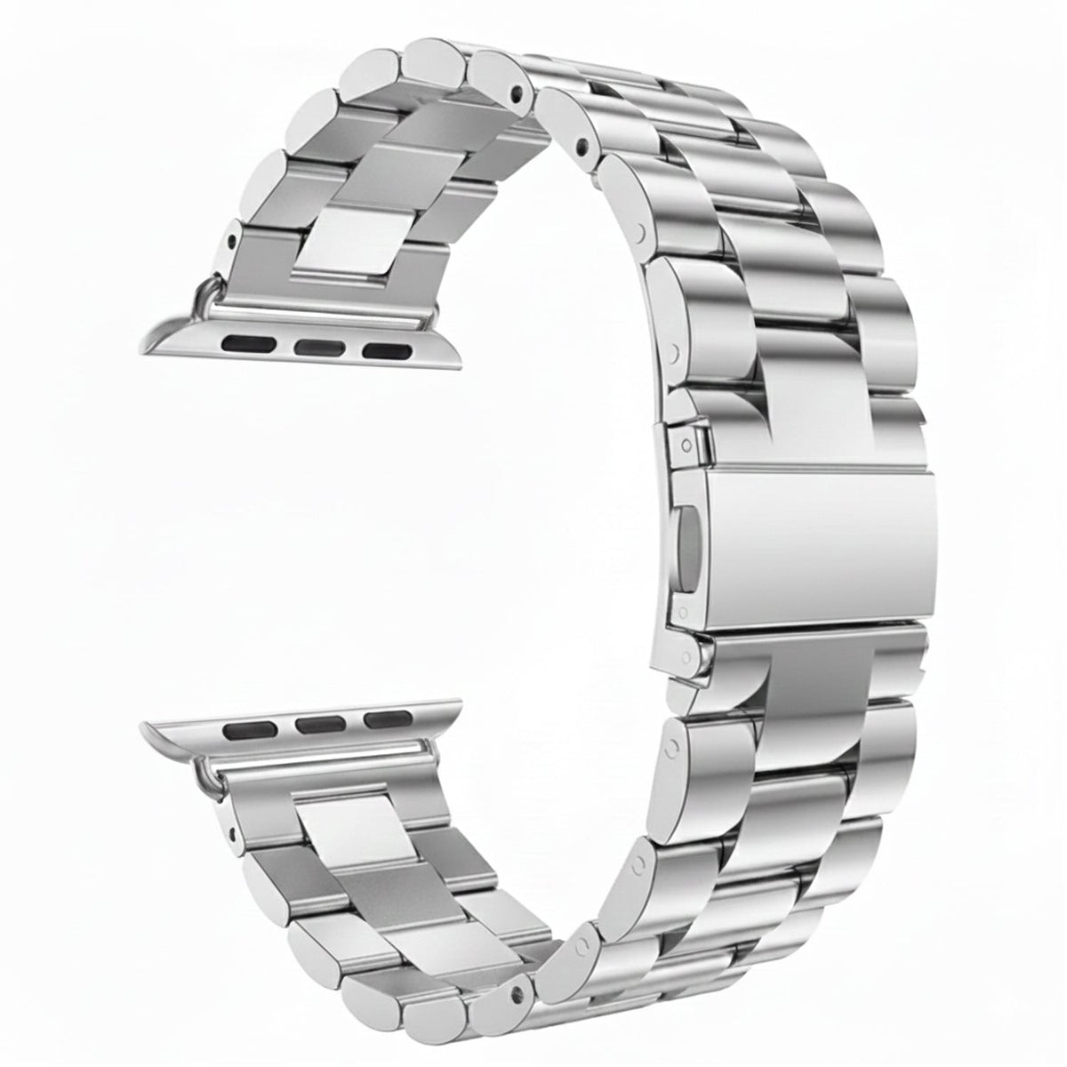 Apple Watch Bandje 38/40/41/42 mm - RVS Metalen Schakelband - Zilver