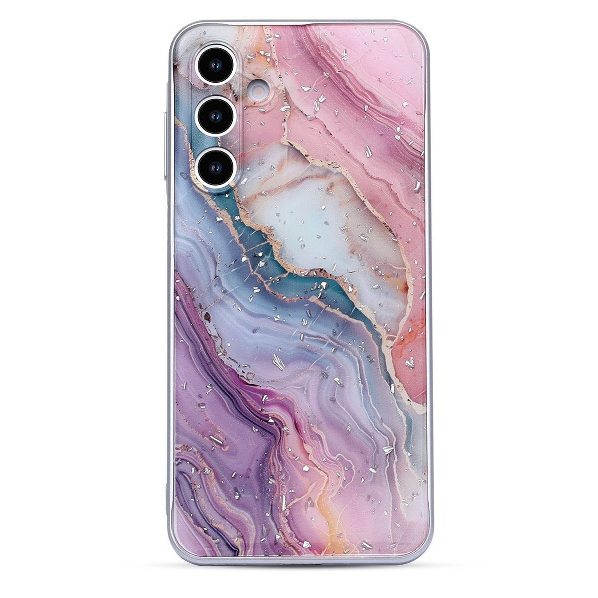 Samsung Galaxy A56 Hoesje - Roze - Marmer Back Cover