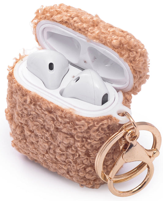 Apple AirPods 2 / 1 Hoesje - Teddy Furr - Bruin