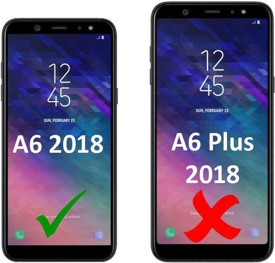 Samsung Galaxy A6 (2018) Hoesje - Rood - Luxe Bookcase