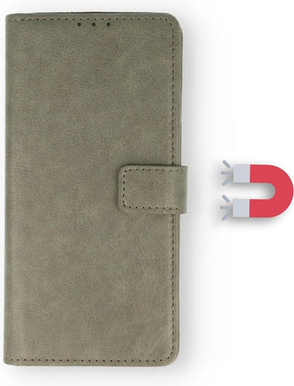 Apple iPhone 13 Pro Hoesje - Grijs - MagSafe Bookcase