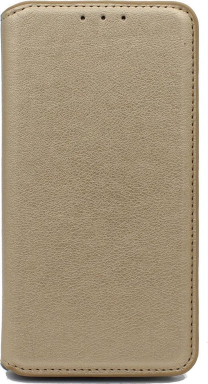 Apple iPhone 11 Pro Max Hoesje - Goud - Luxe Kunstlederen Portemonnee Bookcase