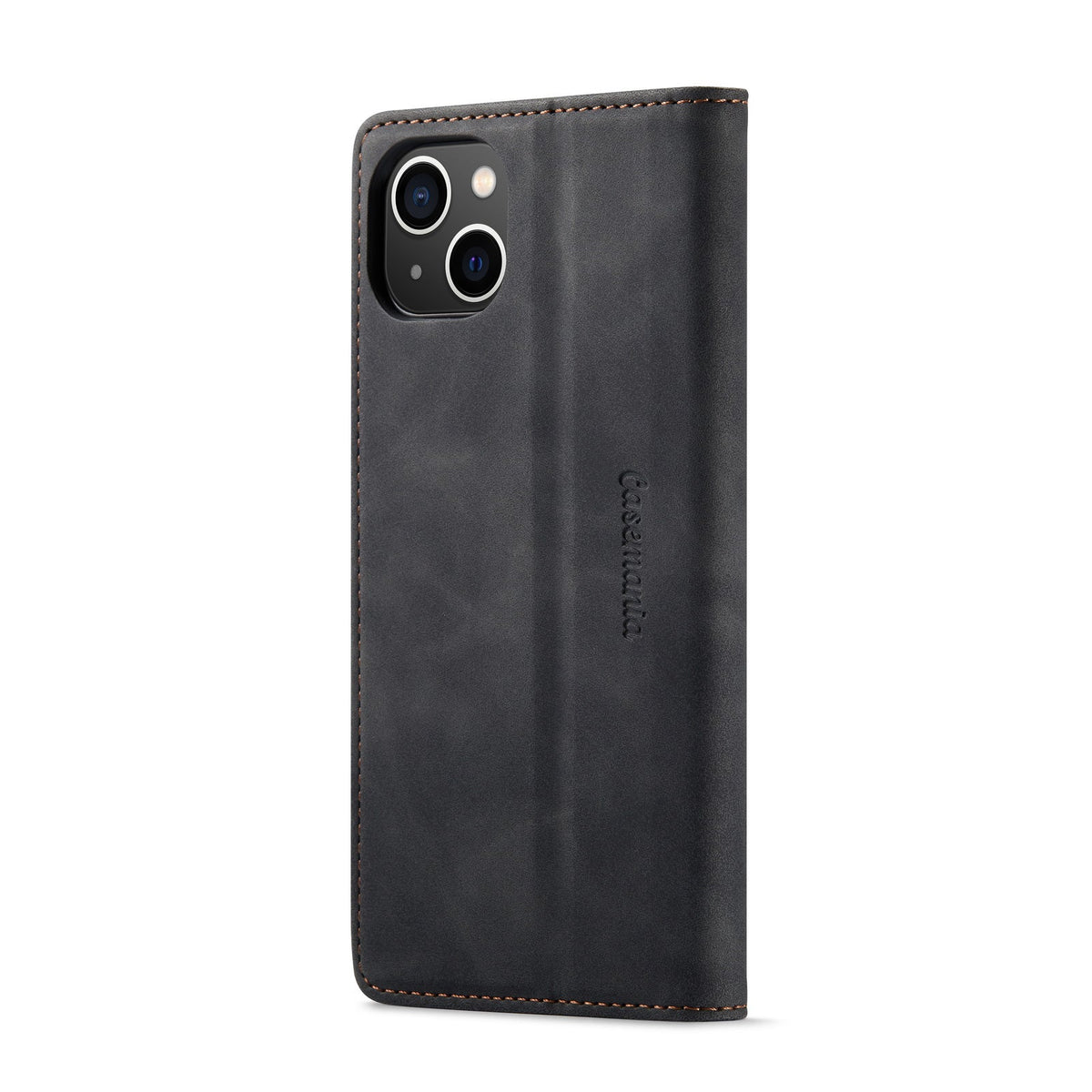 iPhone 15 Hoesje - Charcoal Gray - Dunne Bookcase