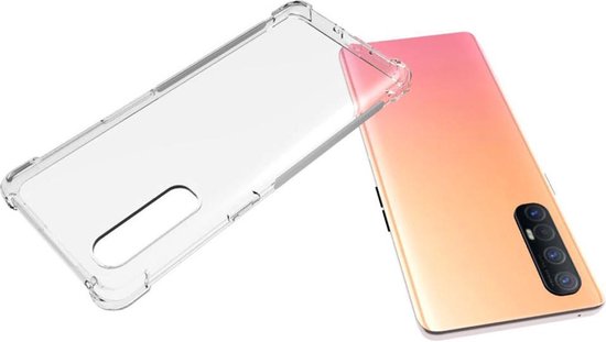 Oppo Reno 3 Pro Hoesje - Transparant - Anti-Shock Back Cover
