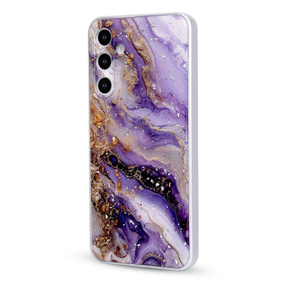 Samsung Galaxy A16 Hoesje - Paars - Marmer Back Cover