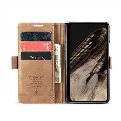 Google Pixel Fold Hülle - Sienna Brown - Klapphülle mit Kartenfach