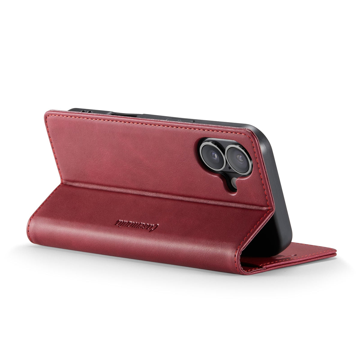 Apple iPhone 17 Case - Burgundy Red - Luxury Thin Wallet Case