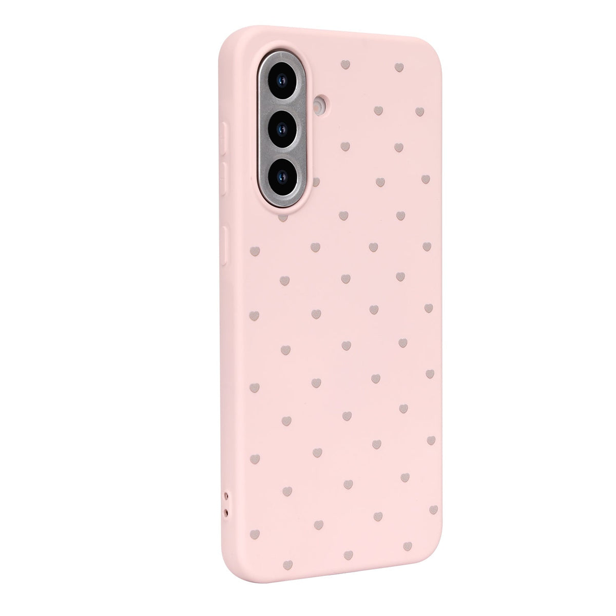 Samsung Galaxy A17 Hoesje - Roze - Hartjes Back Cover