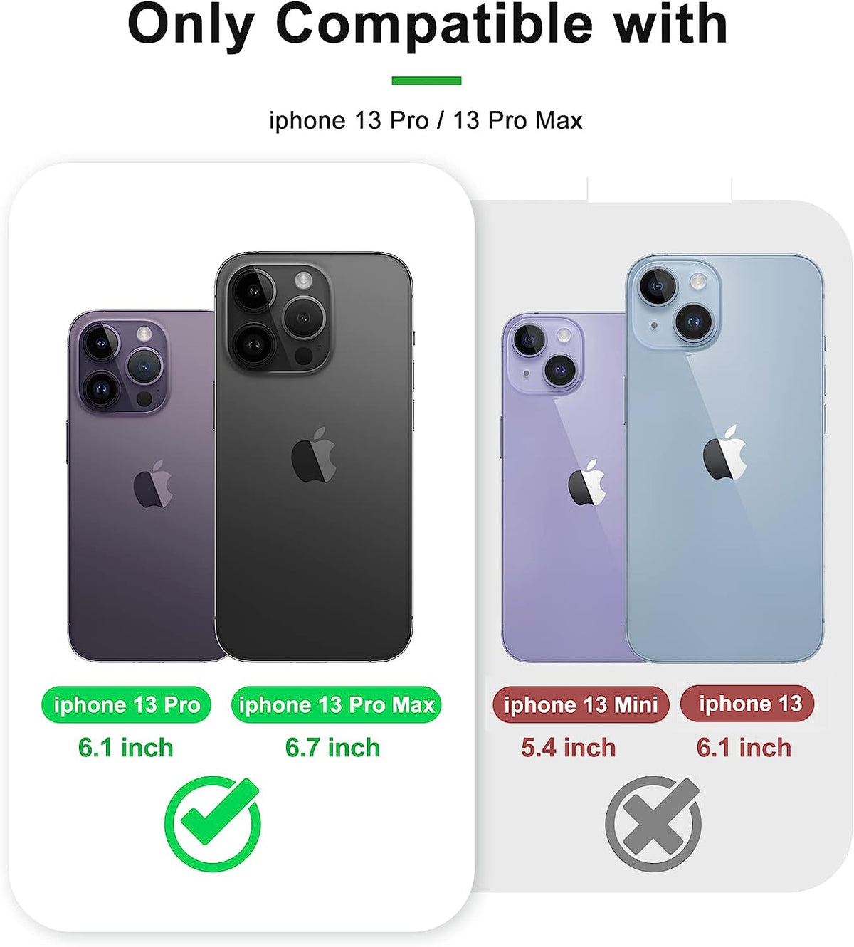 Apple iPhone 13 Pro Max Lens Protector - Groen - 1 Stuk