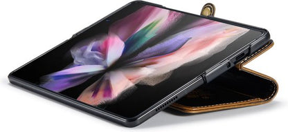 Samsung Galaxy Z Fold 3 5G Hoesje - Cognac Brown - Bookcase