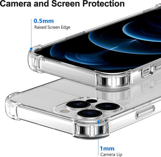 Apple iPhone 14 Pro Max Case - Clear - Shockproof Hybrid Back Cover