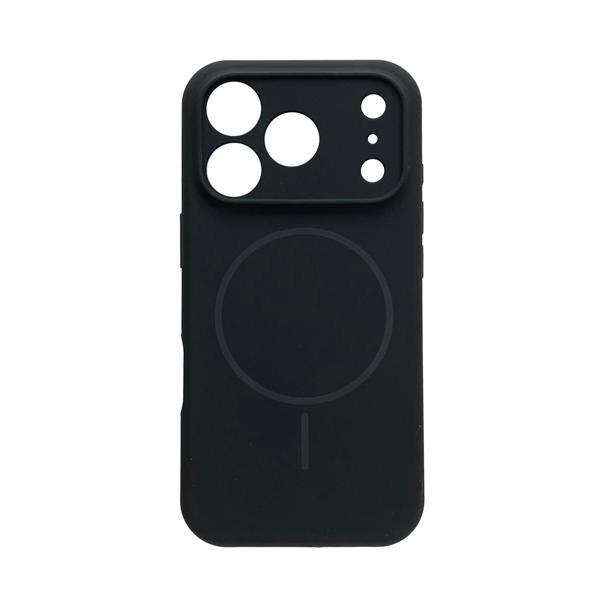 Apple iPhone 18 Pro Case - Black - Soft Liquid Silicone MagSafe Back Cover