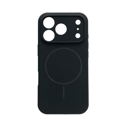 Apple iPhone 18 Pro Case - Black - Soft Liquid Silicone MagSafe Back Cover
