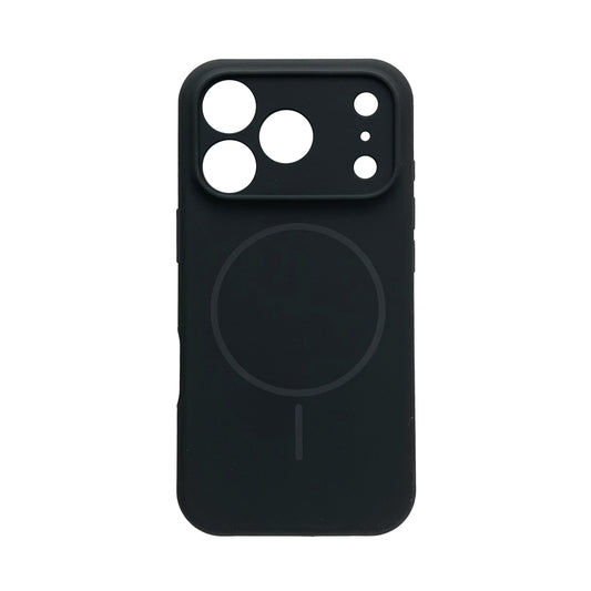 Apple iPhone 18 Pro Hülle - Schwarz - Weiches Liquid-Silikon-MagSafe-Backcover