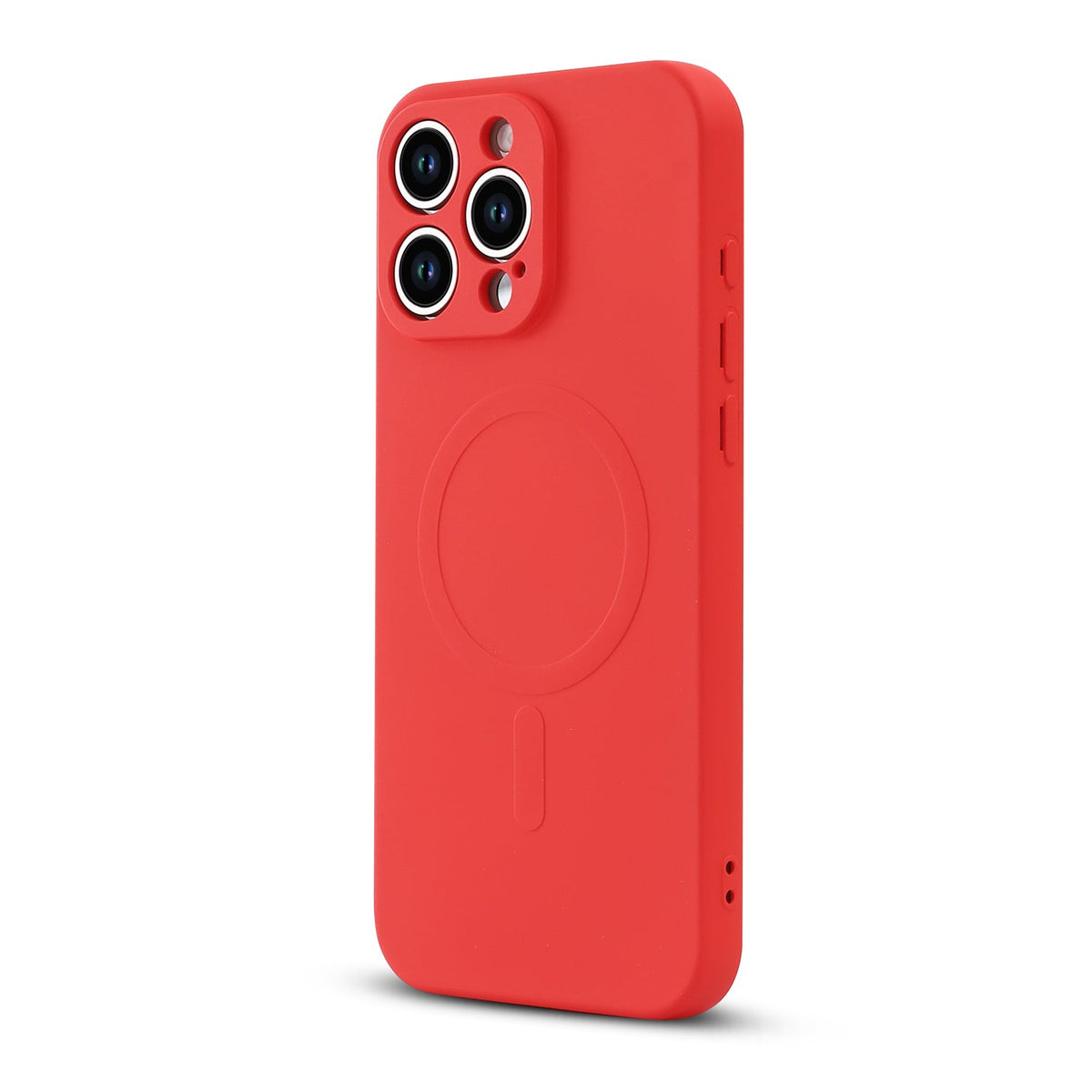 Apple iPhone 16 Pro Hoesje - Rood - Liquid Siliconen MagSafe Back Cover