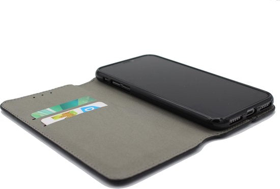 Samsung Galaxy S9+ Hoesje - Zwart - Luxe Kunstlederen Portemonnee Bookcase