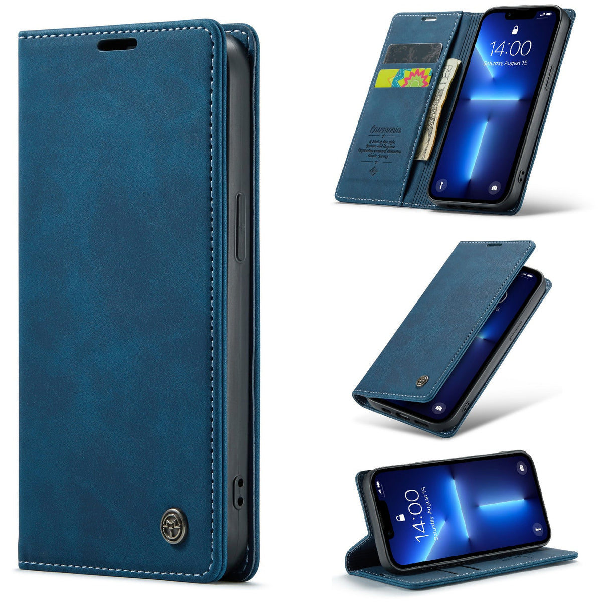 OnePlus Nord CE5 Hoesje - Navy Blue - Dunne Bookcase