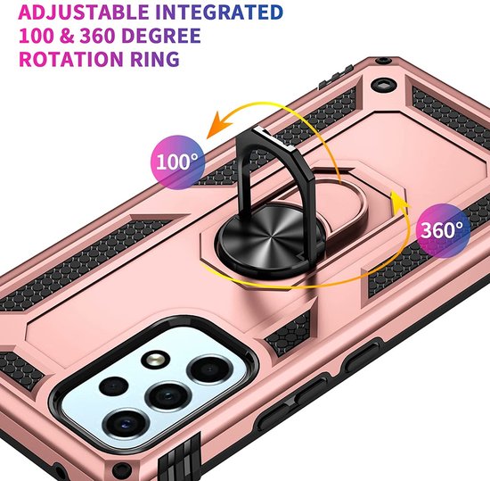 Samsung Galaxy A53 5G Hoesje - Roségoud - Armor Kickstand Back Cover