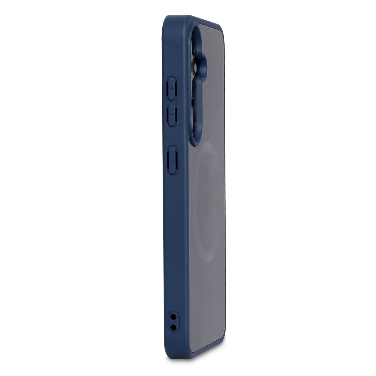 Samsung Galaxy S24 Hoesje - Blauw - Carbon MagSafe Back Cover